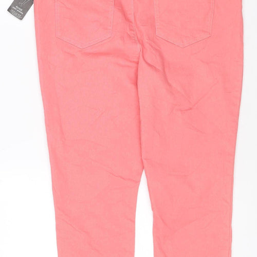 Matalan Denim Women Coral Pink Size 16 Cropped Jegging Jeans