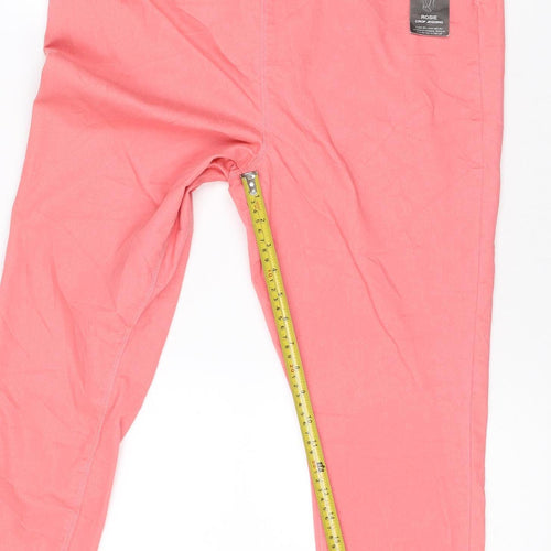 Matalan Denim Women Coral Pink Size 16 Cropped Jegging Jeans
