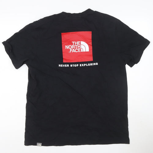 The North Face Men's Black Cotton Graphic Outdoor T-Shirt L