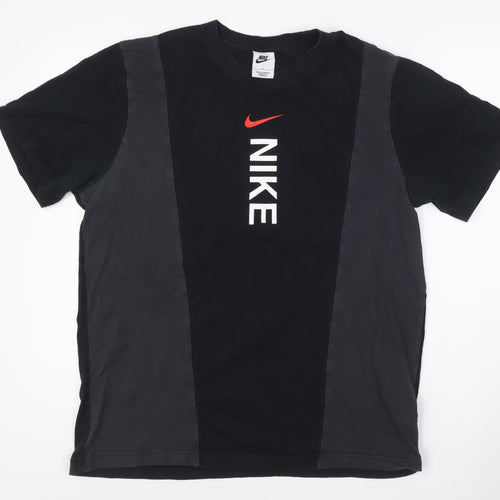 Nike Men's Black Crew Neck Short Sleeve Graphic T-Shirt Size L