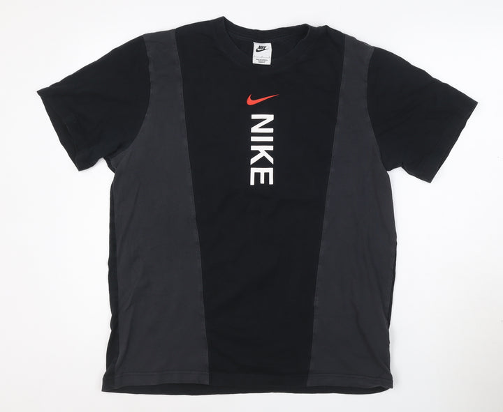 Nike Men's Black Crew Neck Short Sleeve Graphic T-Shirt Size L