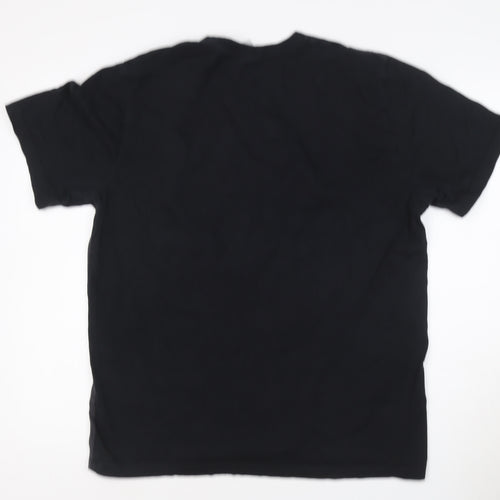 Nike Men's Black Crew Neck Short Sleeve Graphic T-Shirt Size L