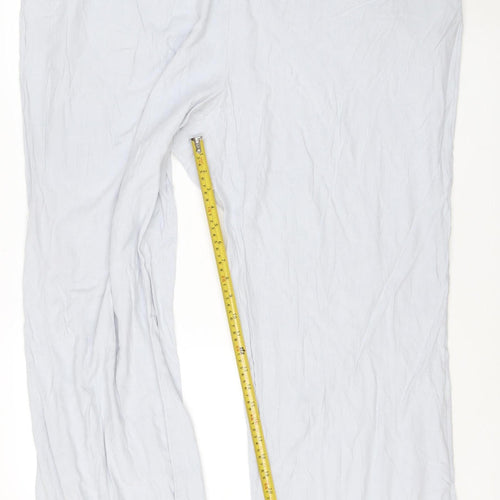H&M Womens Plus 3XL Grey Wide-Leg Elastic Waist Trousers