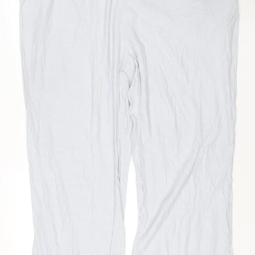 H&M Womens Plus 3XL Grey Wide-Leg Elastic Waist Trousers
