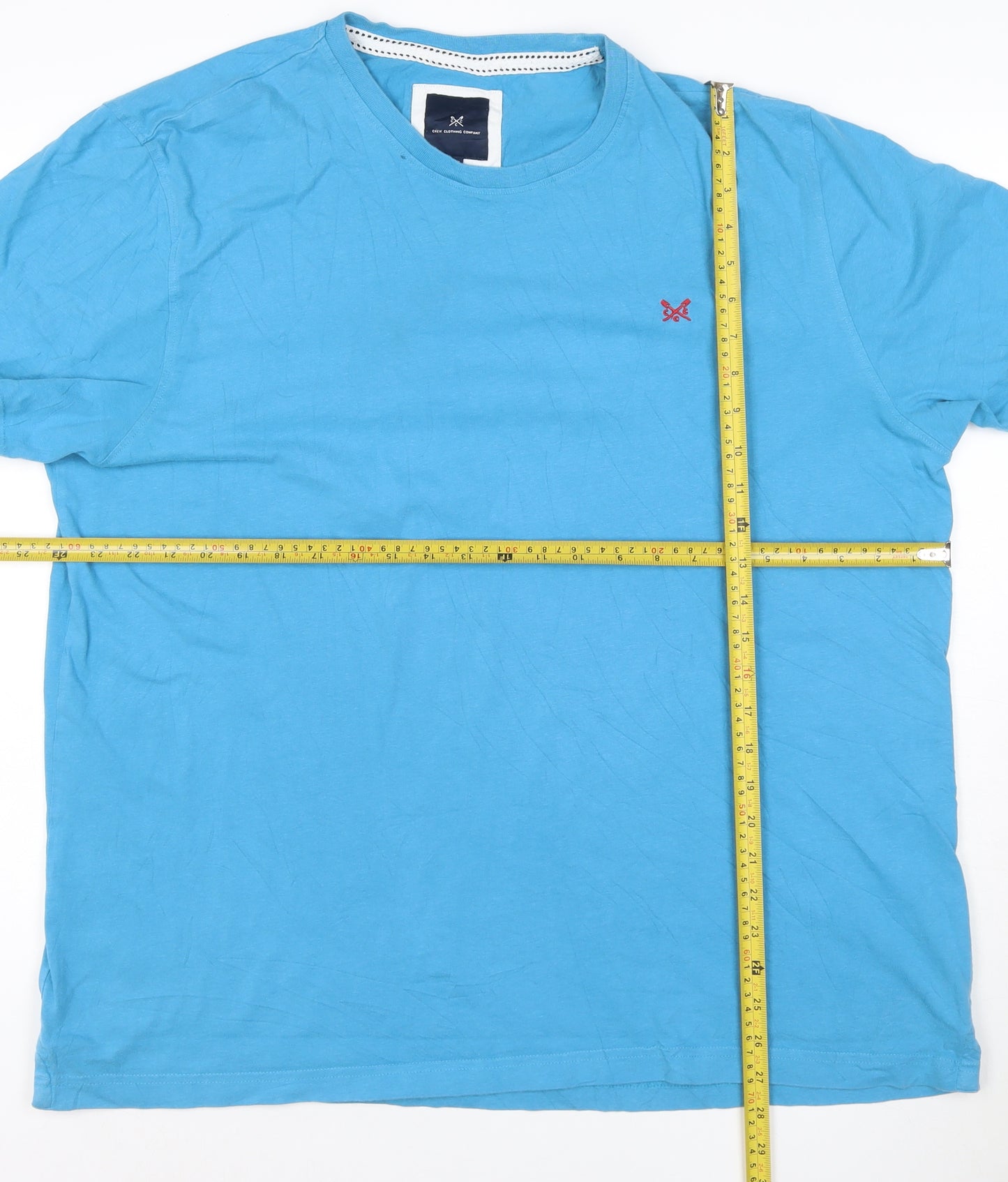 Crew Clothing Company Men's Blue XXL Cotton Crew Neck T-Shirt