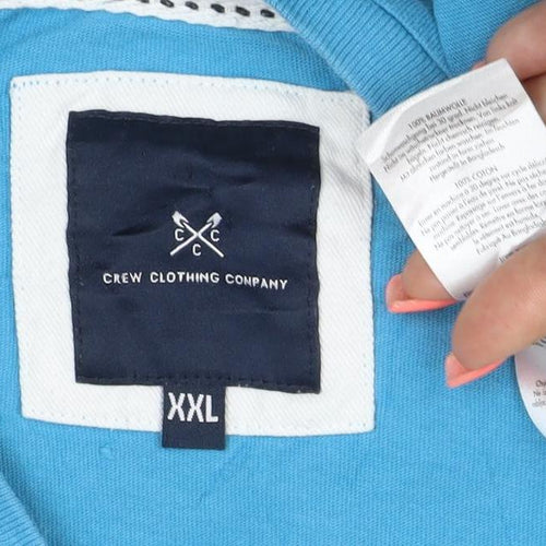 Crew Clothing Company Men's Blue XXL Cotton Crew Neck T-Shirt