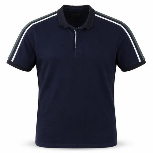 Zara Men's Blue Cotton Short Sleeve Polo Shirt Size L
