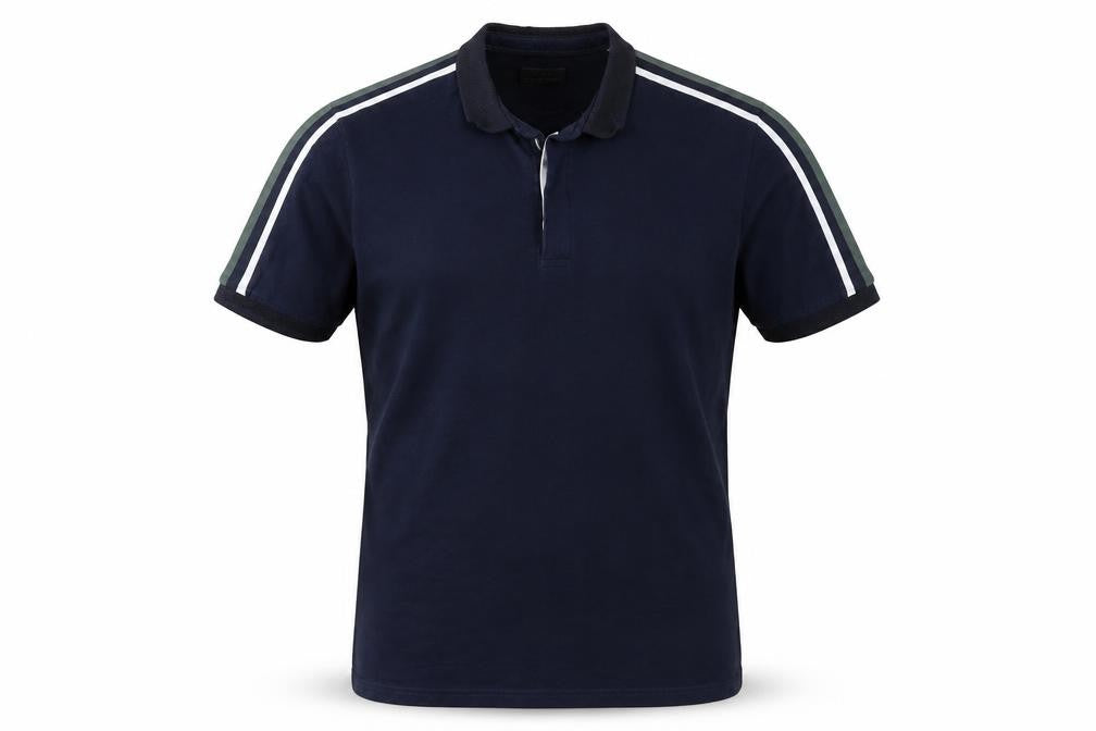 Zara Men's Blue Cotton Short Sleeve Polo Shirt Size L