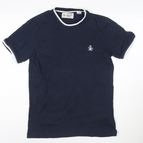 Original Penguin by Munsingwear Men's Navy Crew Neck Cotton T-Shirt Size M