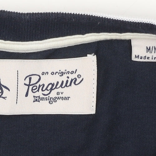 Original Penguin by Munsingwear Men's Navy Crew Neck Cotton T-Shirt Size M