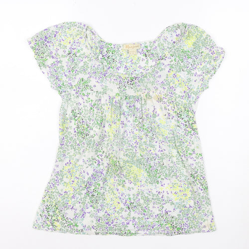 Monsoon Women’s Multicoloured Floral Modal Tunic Blouse Size 10