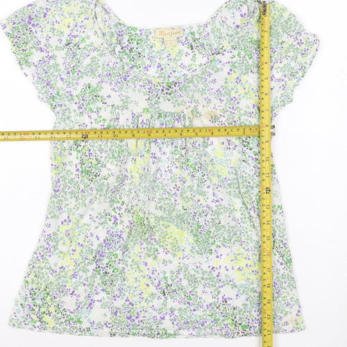 Monsoon Women’s Multicoloured Floral Modal Tunic Blouse Size 10