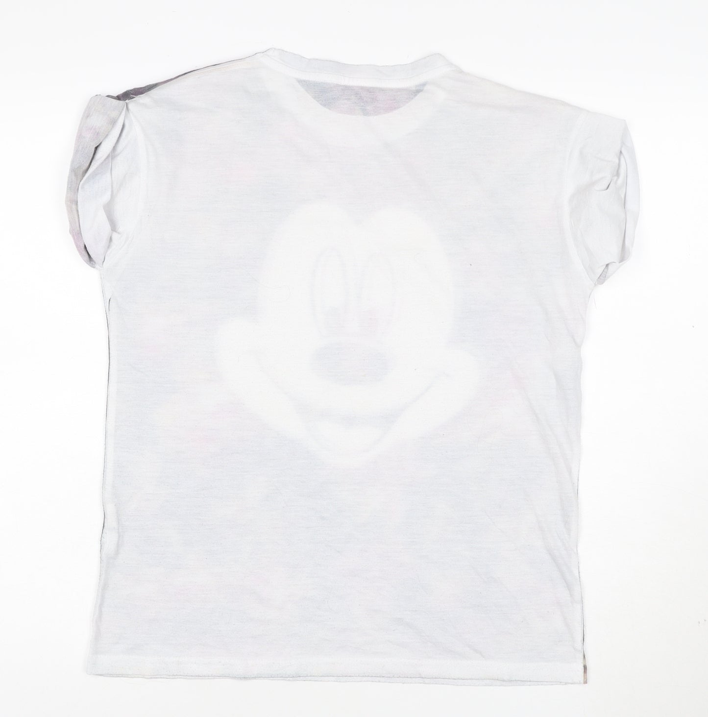 Disney Women's Multicoloured Floral Mickey Mouse T-Shirt Size 10