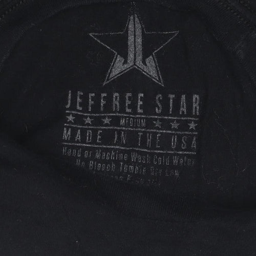 Jeffree Star Women's Black T-Shirt Medium Graphic Short Sleeve