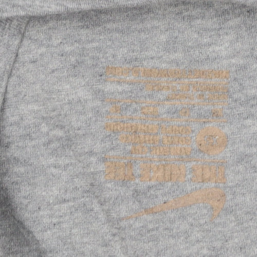 Nike Womens Grey Just Do It T-Shirt M Short Sleeve Sports Top