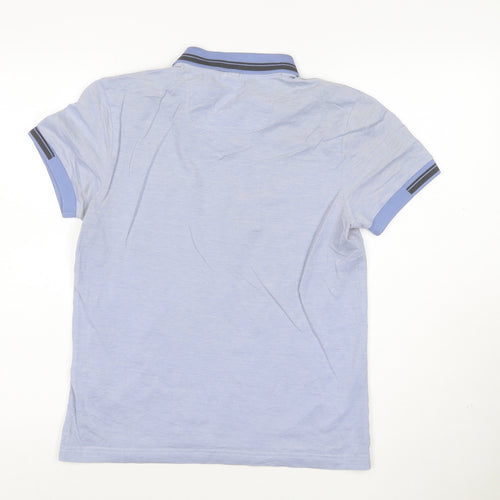 Hugo Boss Men's Blue Slim Fit Polo Shirt Size S Classic Style