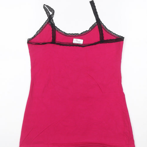 Disney Women Pink Maleficent Lace Camisole Tank Top M