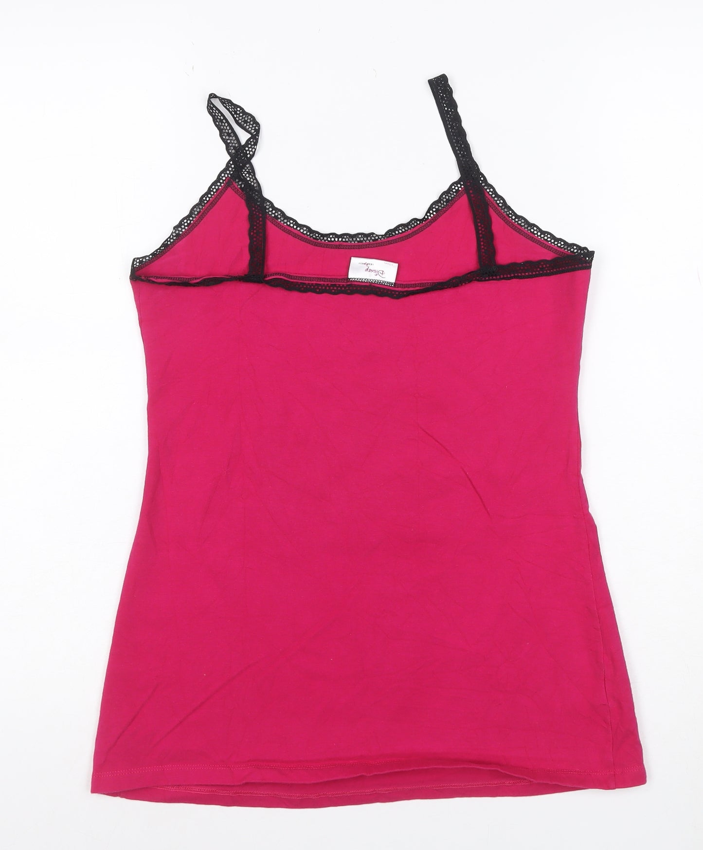 Disney Women Pink Maleficent Lace Camisole Tank Top M