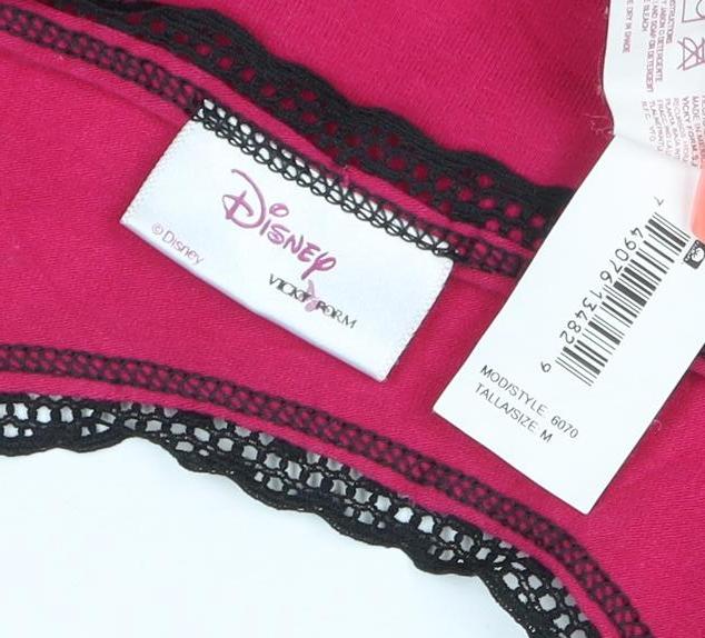 Disney Women Pink Maleficent Lace Camisole Tank Top M