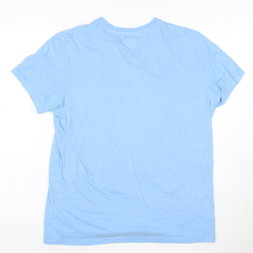 Jack Wills Women's Blue Cotton Crew Neck T-Shirt Size S
