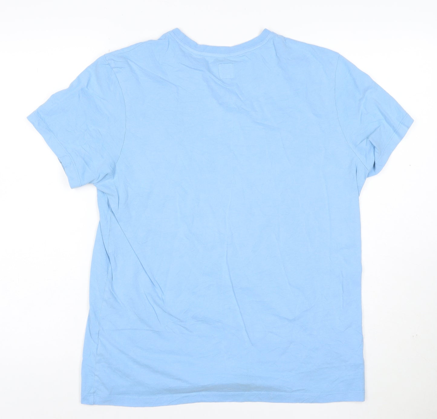 Jack Wills Women's Blue Cotton Crew Neck T-Shirt Size S