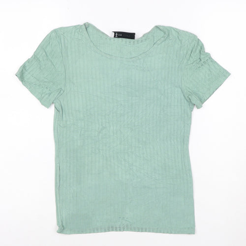 The Terry Women’s Green Short Sleeve Basic T-Shirt Size M