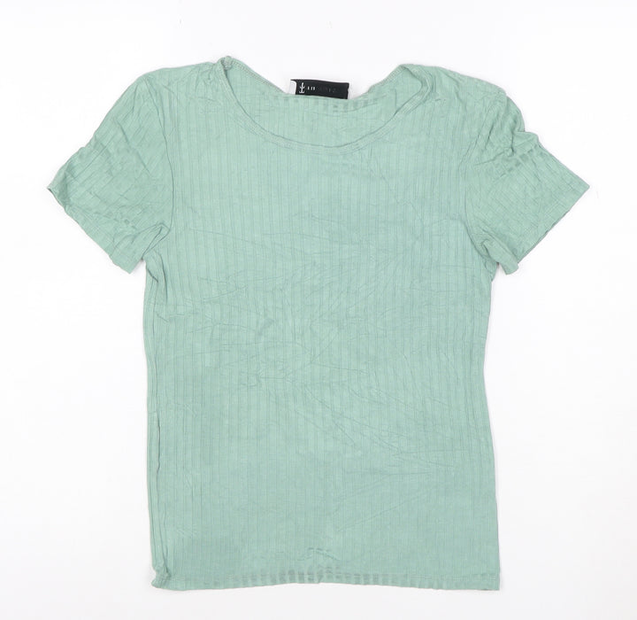 The Terry Women’s Green Short Sleeve Basic T-Shirt Size M