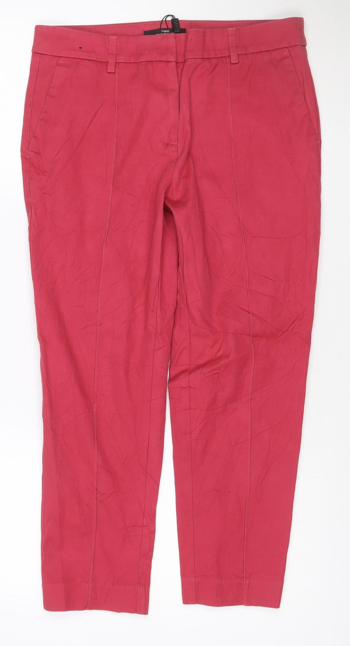 Next Women's Red Tailored Straight Jeans Size 10 Regular