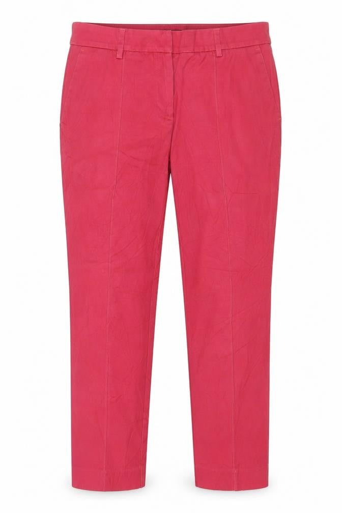 Front view of Next Women's Red Tailored Straight Jeans, size 10, Regular