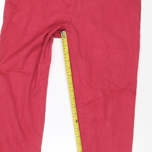 Next Women's Red Tailored Straight Jeans Size 10 Regular