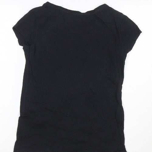 Lee Women's Black Cotton Short Sleeve Graphic T-Shirt Size S