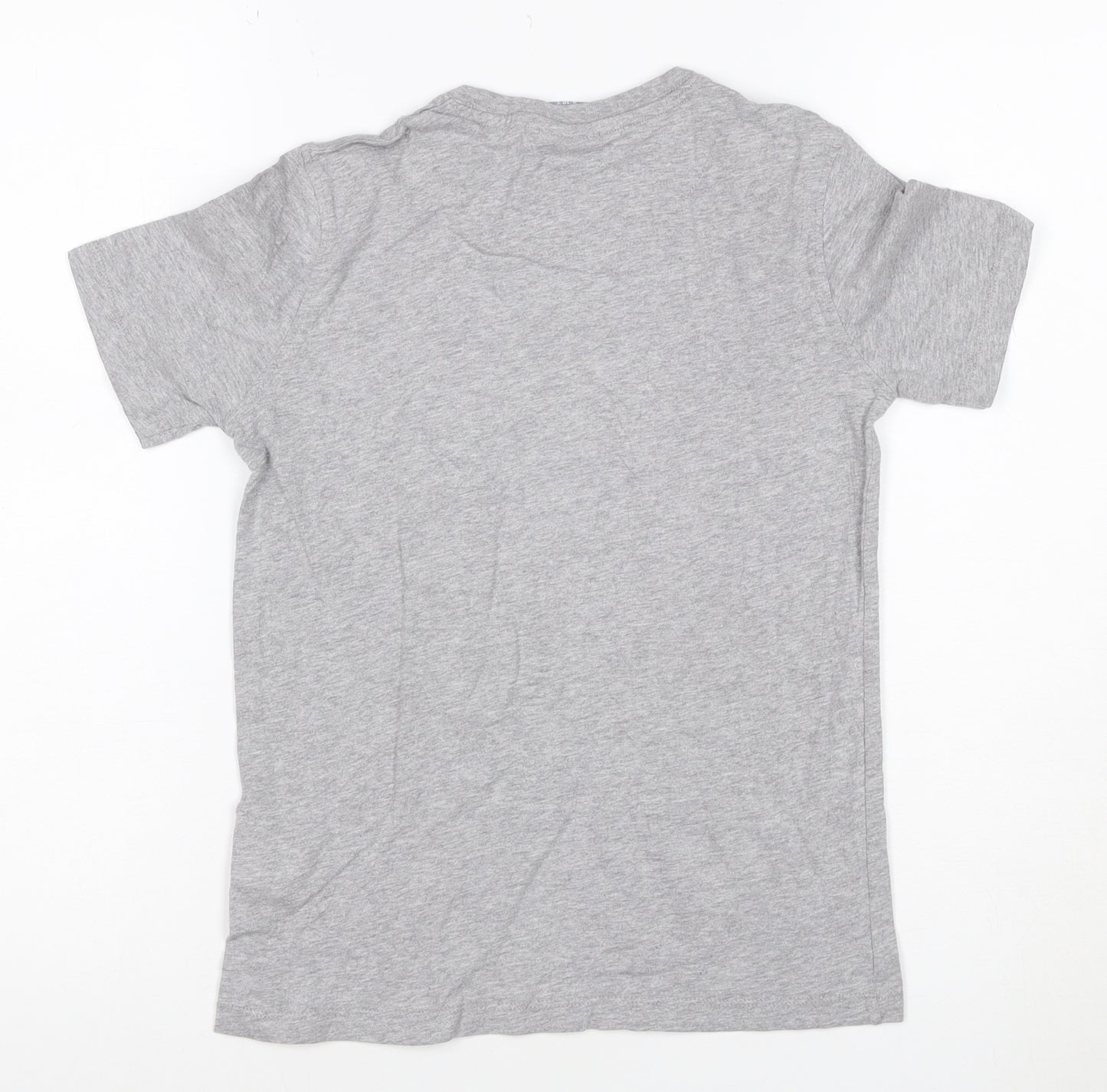 Russell Athletic Boys Grey Logo T-Shirt 9-10 Years Short Sleeve Sports Tee