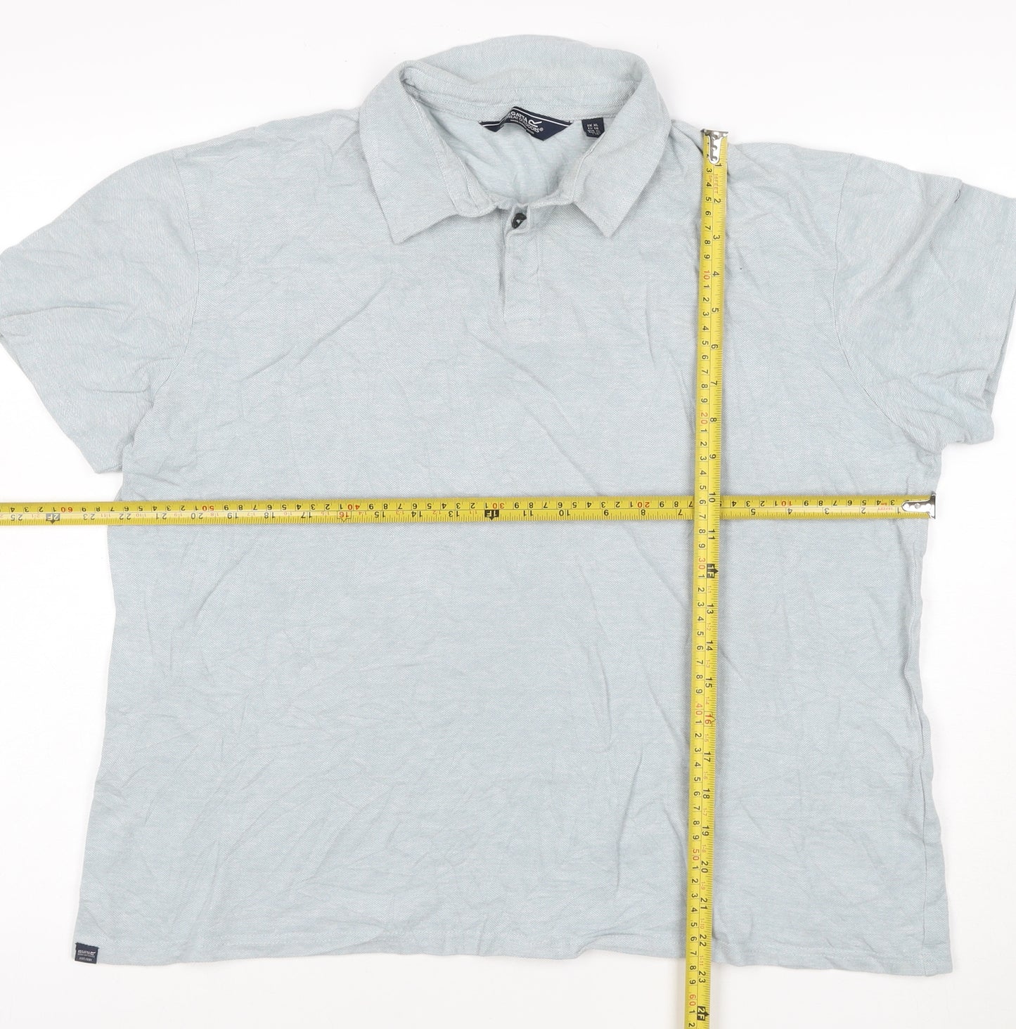 Regatta Men's Grey Cotton Short Sleeve Polo Shirt XL