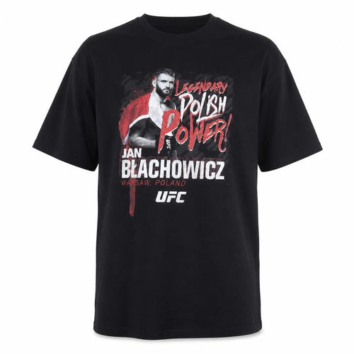 UFC Men’s Black 2XL Cotton Graphic T-Shirt Jan Błachowicz Polish Power
