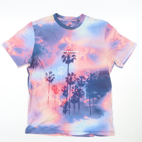 Next Men's Multicoloured Los Angeles Cotton Graphic T-Shirt Medium