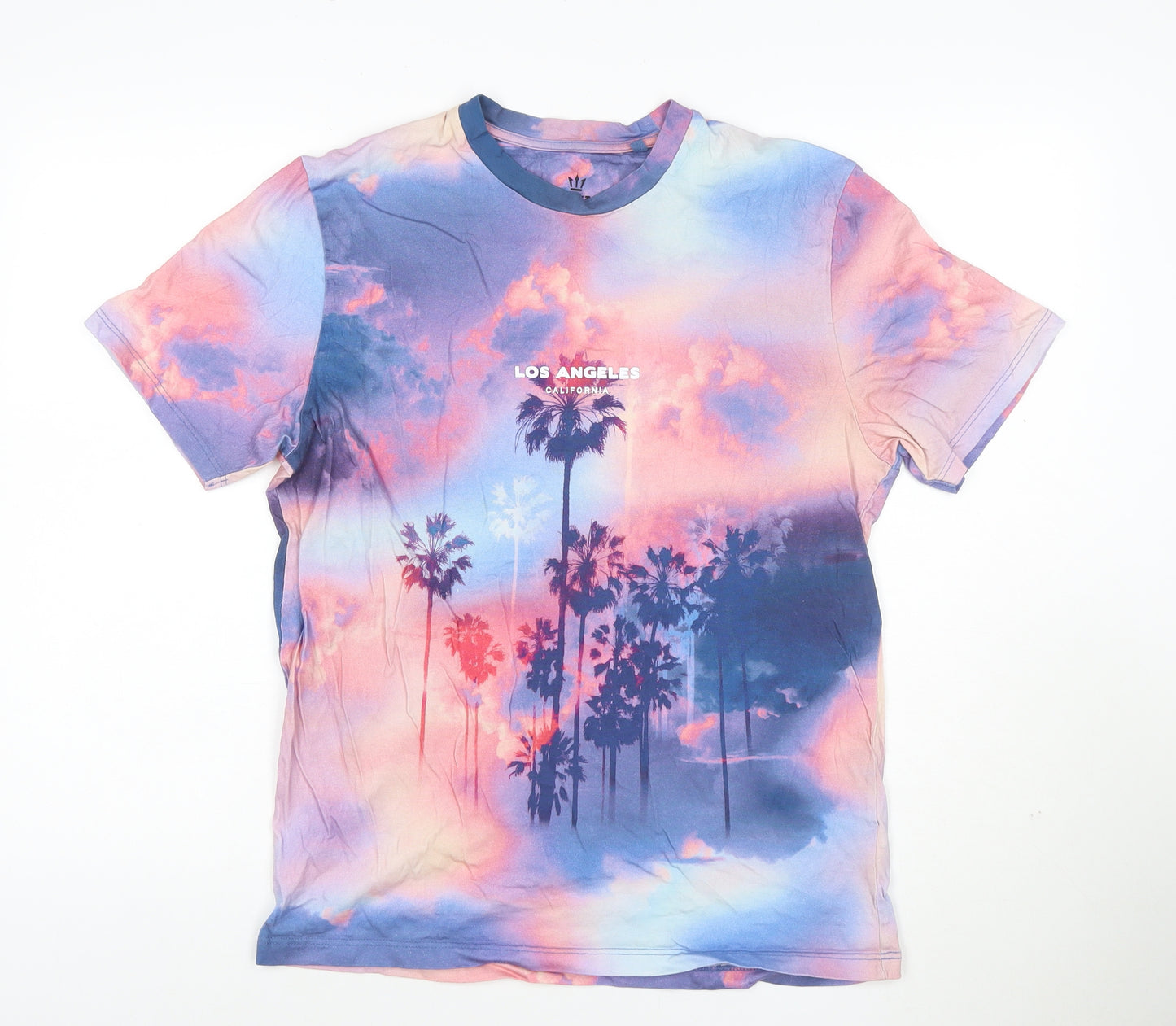 Next Men's Multicoloured Los Angeles Cotton Graphic T-Shirt Medium
