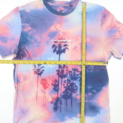 Next Men's Multicoloured Los Angeles Cotton Graphic T-Shirt Medium