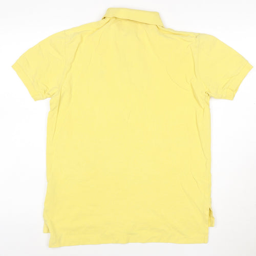 Ralph Lauren Men's Yellow Cotton Polo Shirt Size S