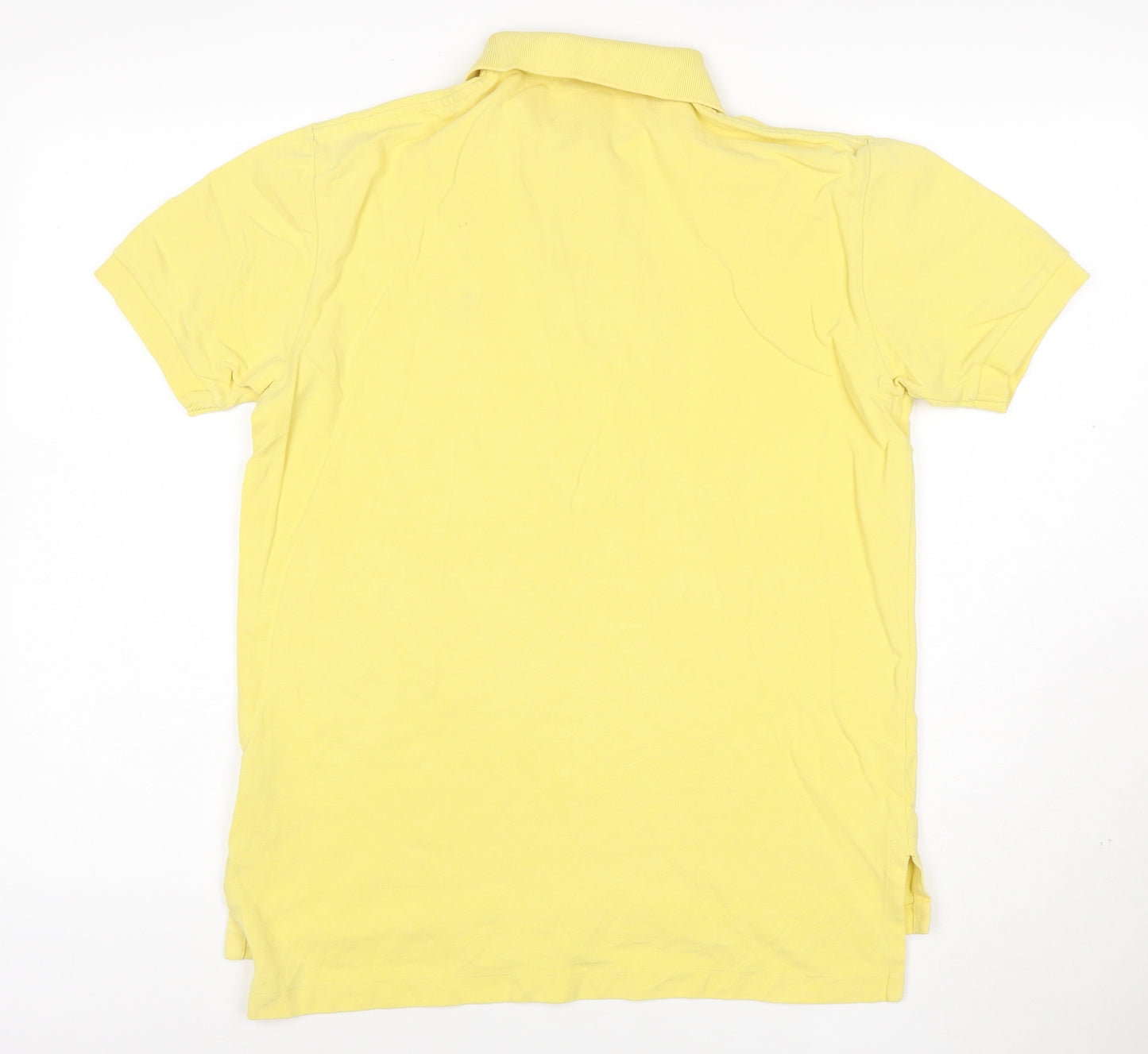 Ralph Lauren Men's Yellow Cotton Polo Shirt Size S