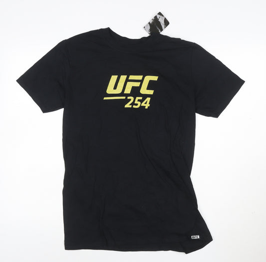 UFC 254 Black Men's Medium Graphic Cotton T-Shirt