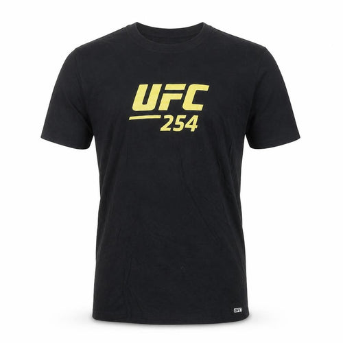 UFC 254 Black Men's Medium Graphic Cotton T-Shirt