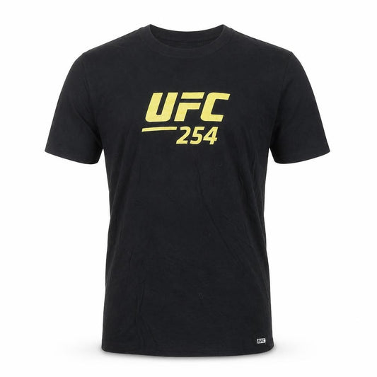UFC 254 Black Men's Medium Graphic Cotton T-Shirt