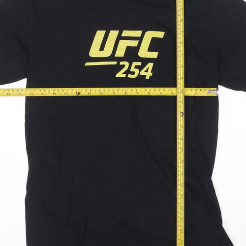UFC 254 Black Men's Medium Graphic Cotton T-Shirt
