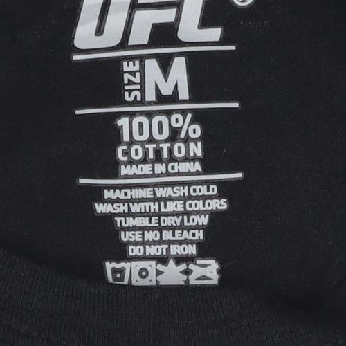 UFC 254 Black Men's Medium Graphic Cotton T-Shirt