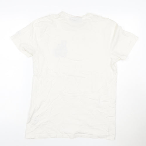 New Era Men's White LA Dodgers Cotton T-Shirt Size S