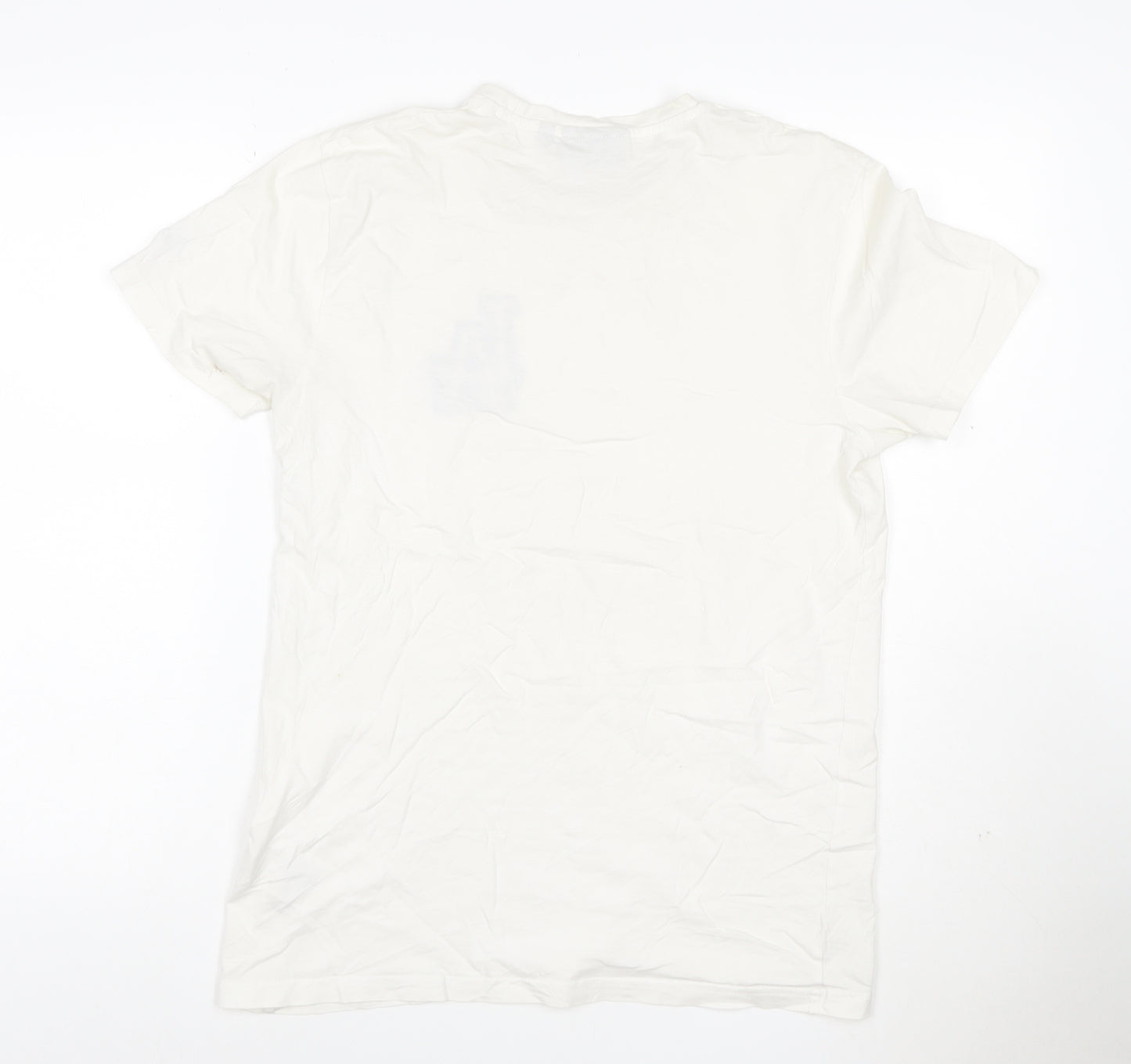 New Era Men's White LA Dodgers Cotton T-Shirt Size S