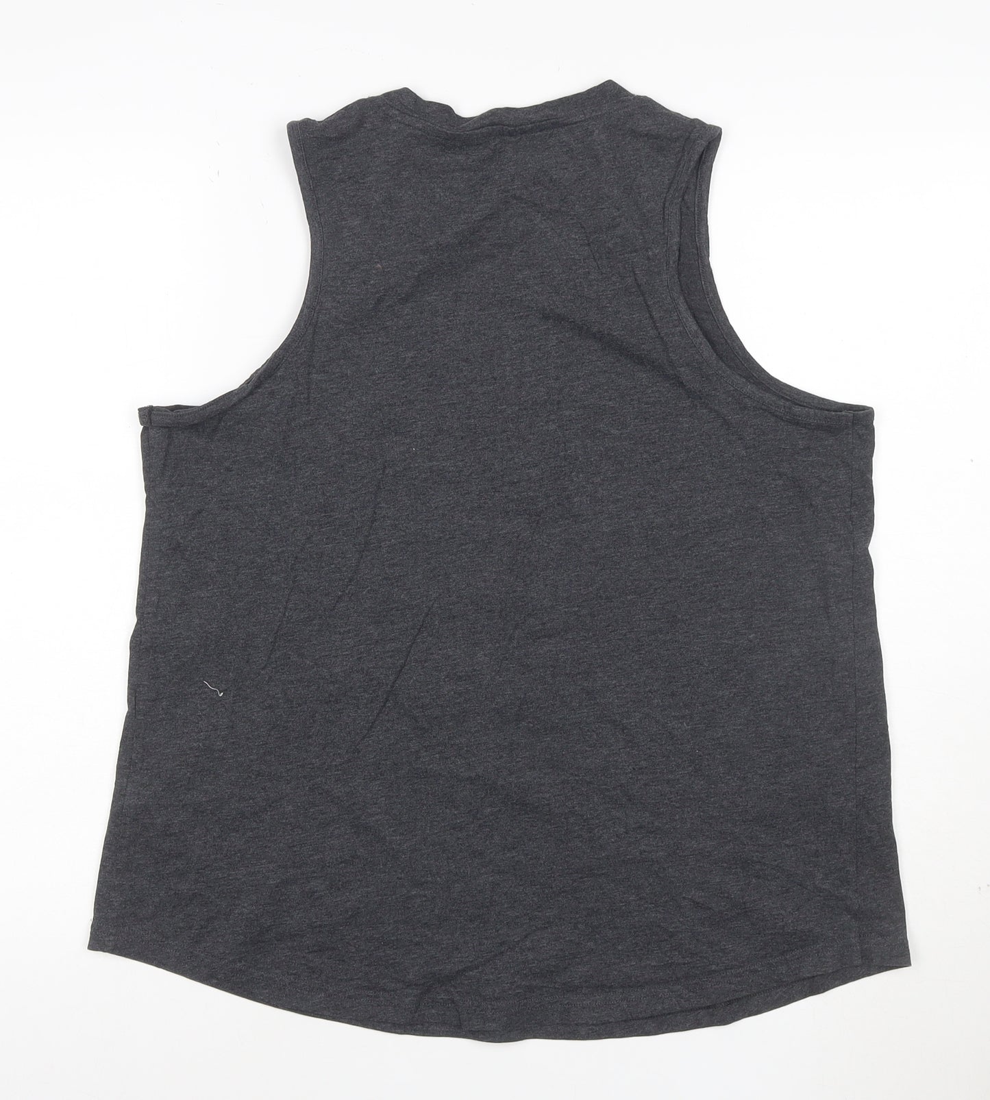 Marks and Spencer Womens Grey Sleeveless Cotton Tank Top Size 12