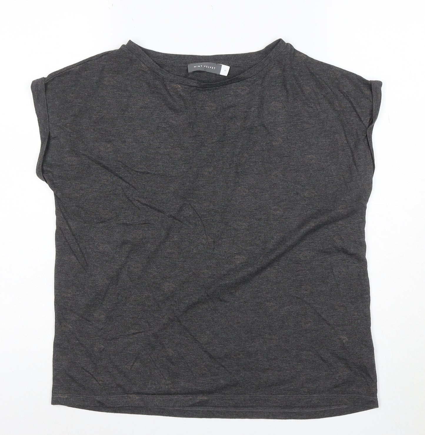 Mint Velvet Women's Grey Basic Jersey T-Shirt Size M