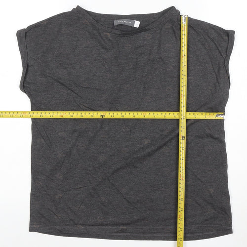 Mint Velvet Women's Grey Basic Jersey T-Shirt Size M