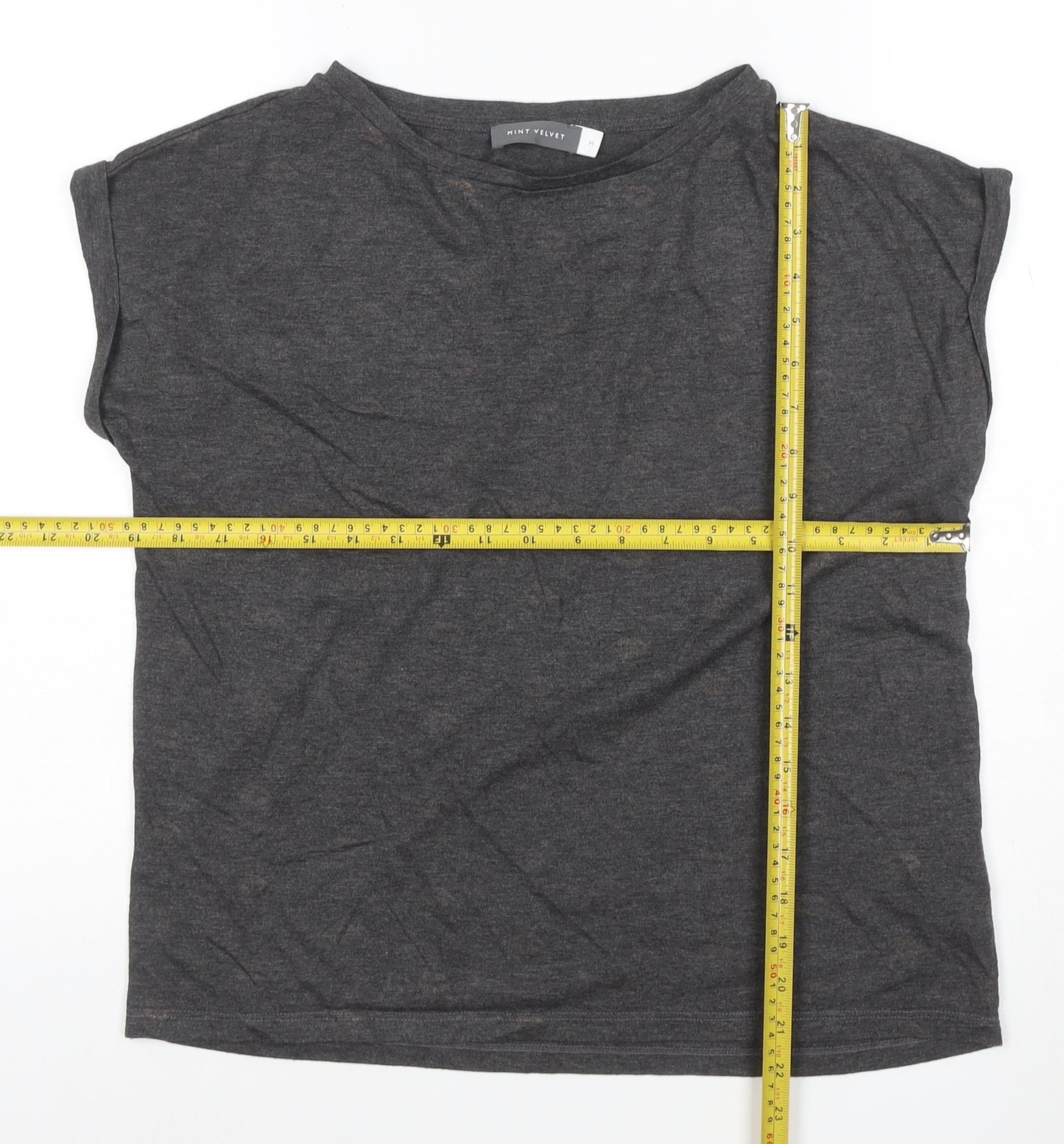 Mint Velvet Women's Grey Basic Jersey T-Shirt Size M